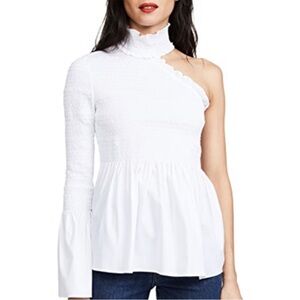 NWT-A.l.c Cossette mock neck one-shoulder Top